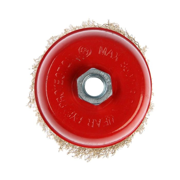 Щетка металлическая для УШМ ЛОМ, "чашка", М14, 100 мм