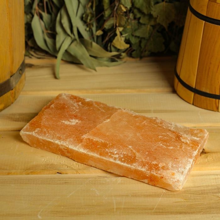 Кирпич из гималайской соли натуральная, 20х10х2,5, Кирпич из гималайской соли натуральная, 20х10х2,5, "Добропаровъ"