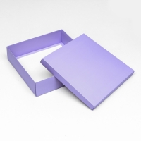 Коробка складная, крышка-дно, сиреневая, 30 х 30 х 8 см