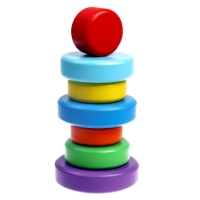 Пирамидка деревянная маленькая «Круг» Пирамидка деревянная маленькая «Круг»