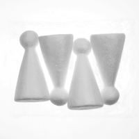 Новый год! Основа для творчества и декорирования &laquo;Колпак&raquo;, набор 4 шт., размер 1 шт. &mdash; 13 &times; 6 &times; 6 см