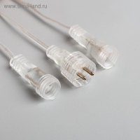 Гирлянда &laquo;Сосульки&raquo; 2.5 &times; 0.3 м, IP65, прозрачная нить, 192 LED, свечение красное с эффектом стекания, 12 В