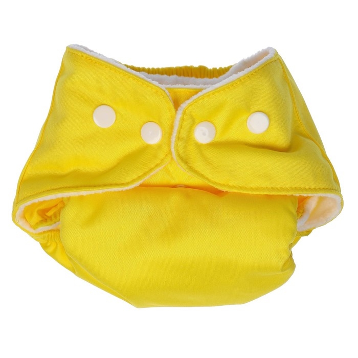 Многоразовый подгузник «Сладкие булочки», 3-15 кг, цвет желтый, Крошка Я Многоразовый подгузник «Сладкие булочки», 3-15 кг, цвет желтый, Крошка Я