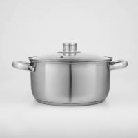 Кастрюля из нержавеющей стали Доляна &laquo;Гретте&raquo;, 4,2 л, d=22 см, с крышкой, капсульное дно, индукция