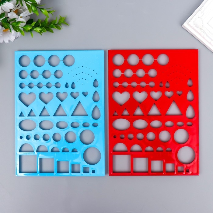 Линейка для квиллинга МИКС  21х15 см