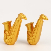 Миниатюра кукольная &laquo;Саксафон&raquo;, набор 2 шт., размер 1 шт. &mdash; 1 &times; 4 см