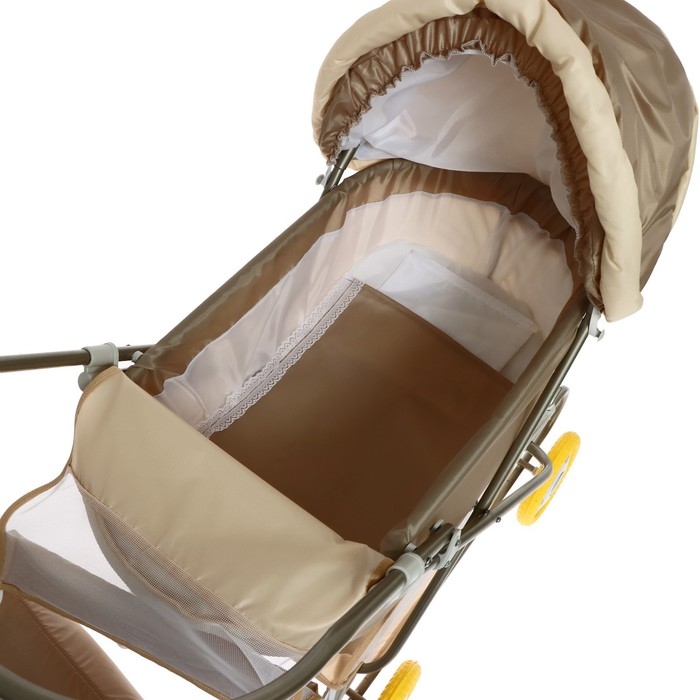 Коляска кукольная №6, цвет бежевый