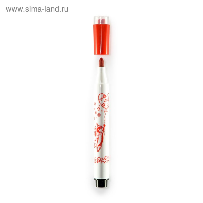 Фломастеры-штампики 12 цветов, Funcolor, в пластиковом пенале, МИКС