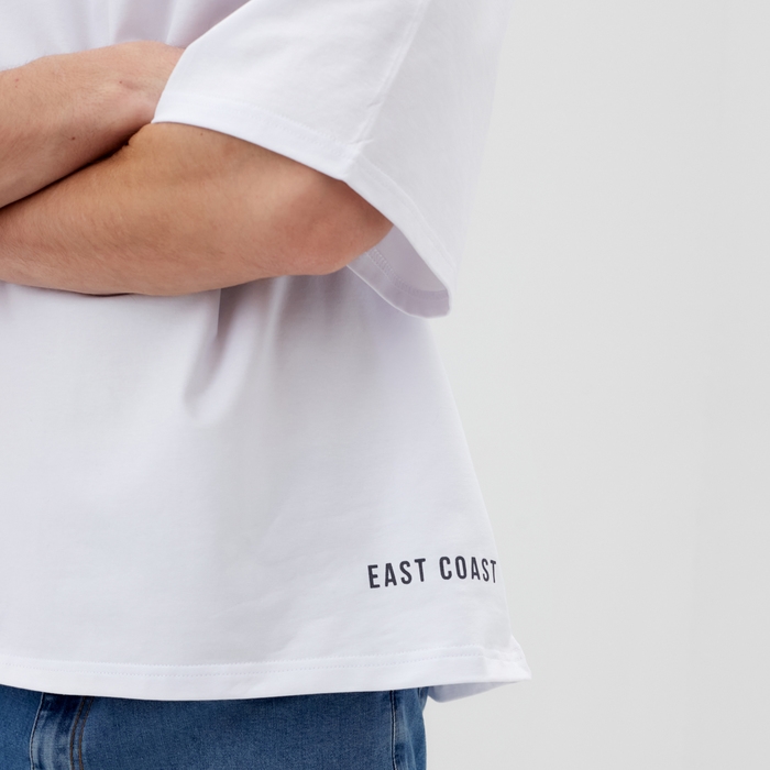 Футболка мужская MIST East, размер 46, белый