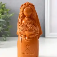 Фигура &laquo;Берегиня невеста&raquo;, 14&times;6.5&times;7 см, красная глина
