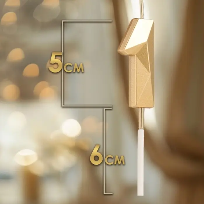 Свеча в торт на шпажке &laquo;Алмаз&raquo;, цифра 1, шампань, 5&times;2.6 см