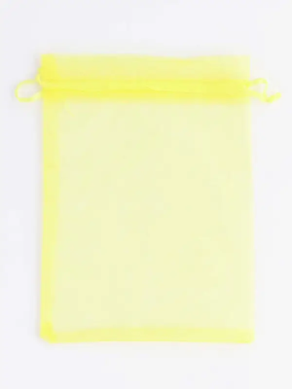 Кожанная подарочная сумочка 14 х 6,5 х 12,8 см желтая