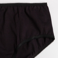 Трусы женские слипы, цвет чёрный, размер 56