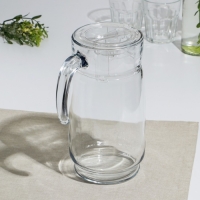 Кувшин стеклянный &laquo;Акватик&raquo;, 1650 мл, прозрачная акриловая крышка