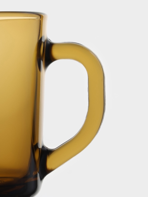 Кружка стеклянная Ogni Giorno, 250 мл, цвет коричневый