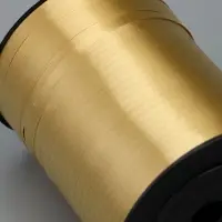 Лента для декора и подарков, золотой, 0,5 см х 500 м