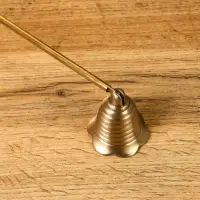 Гаситель для свечей "Спираль" латунь 28 см