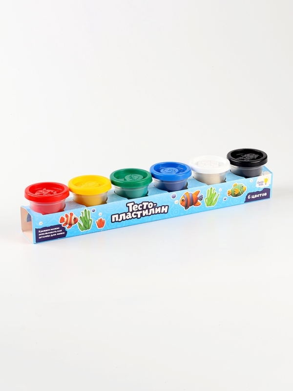 Тесто для лепки, 6 цветов по 50 г