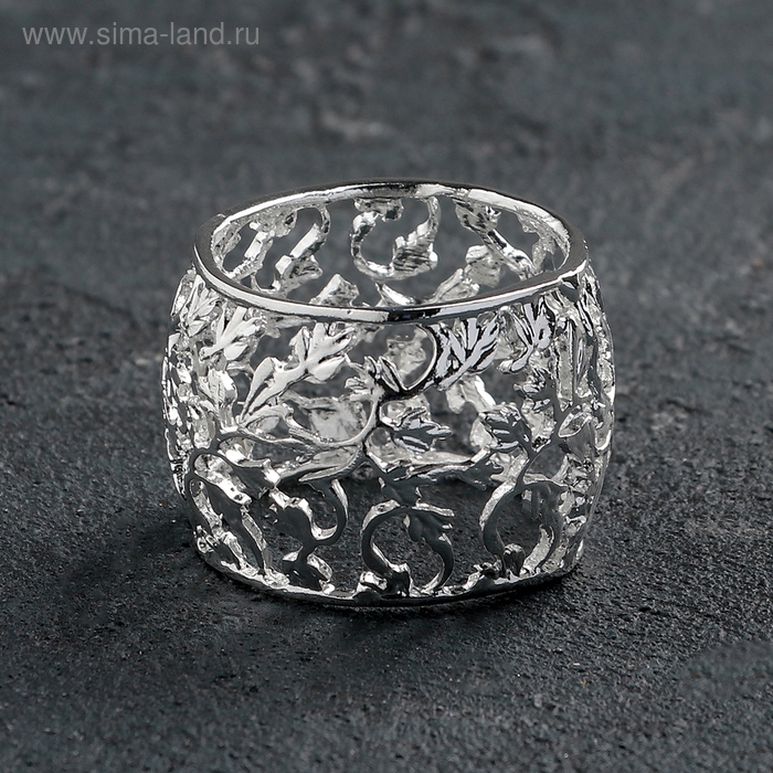 Кольцо для салфеток &laquo;Виноград. Серебро&raquo;, 4&times;3 см, цвет серебряный