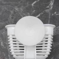 Держатель подвесной на присосках econova Helper, 10,3&times;8,4&times;7,1 см, цвет белый