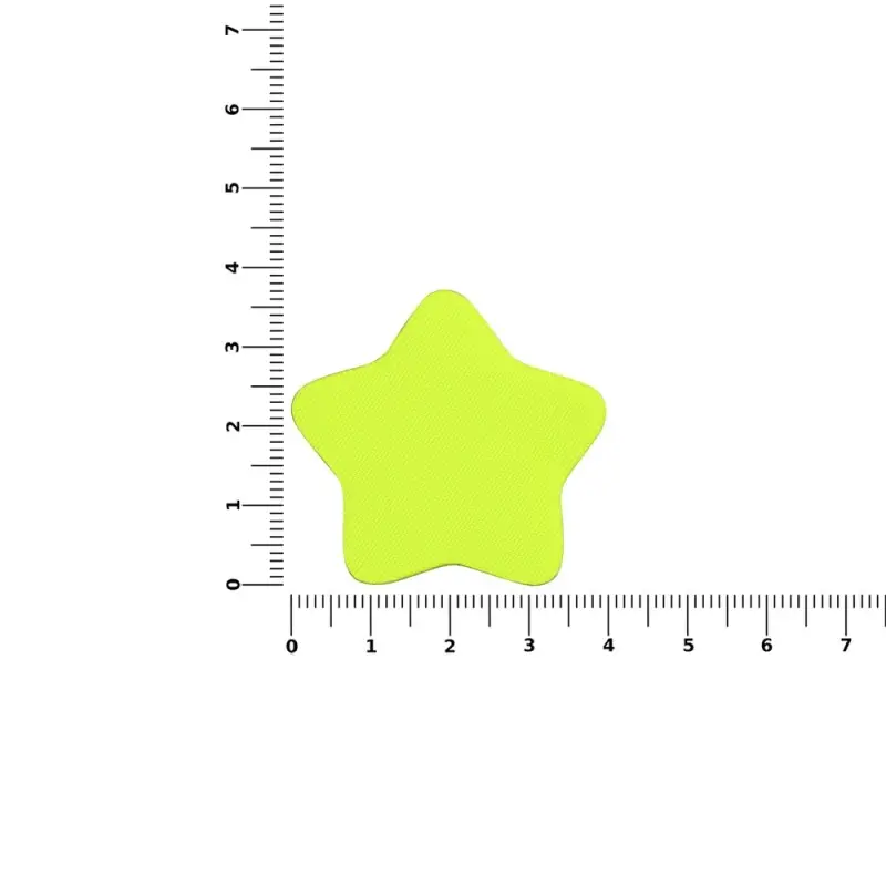 Наклейка тканевая Lunga Bial, M, желтый неон