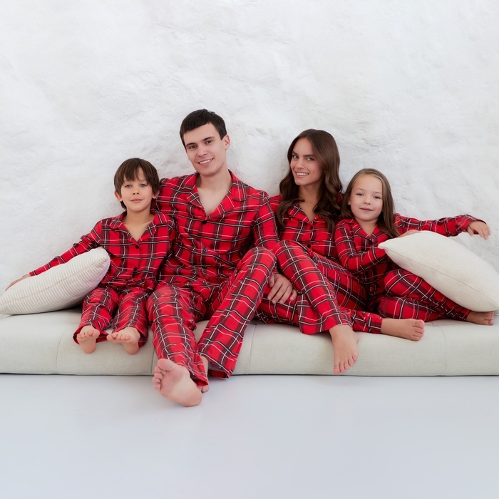 Пижама мужская KAFTAN "Клетка" размер 50