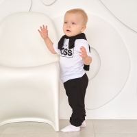 Футболка детская Крошка Я "Little Boss", рост 62-68 см, цвет белый Футболка детская Крошка Я "Little Boss", рост 62-68 см, цвет белый