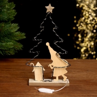 Декор с подсветкой &laquo;Ёлка&raquo; 20 &times; 6 &times; 20,5 см