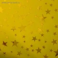 Пленка голография "Звёзды", золотой, 70 х 100 см