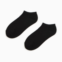 Набор женских носков (3 пары) укороченные, цвет чёрный, размер 36-39 Набор женских носков (3 пары) укороченные, цвет чёрный, размер 36-39