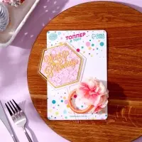 Топперы для торта &laquo;С днём рождения&raquo; 1 шт., кольцо для салфеток 1 шт., МИКС