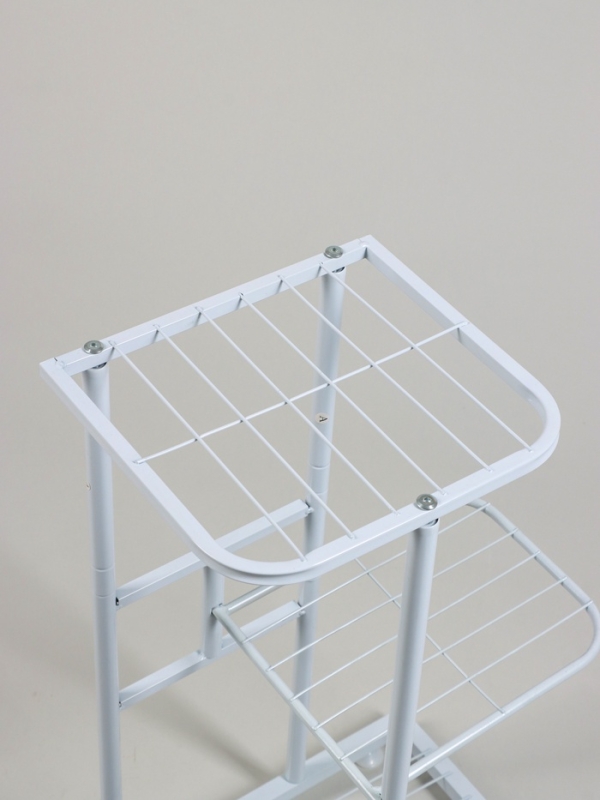 Подставка для цветов Greengo, 3 полки, 43 &times; 22 &times; 57 см, напольная, металл, белая