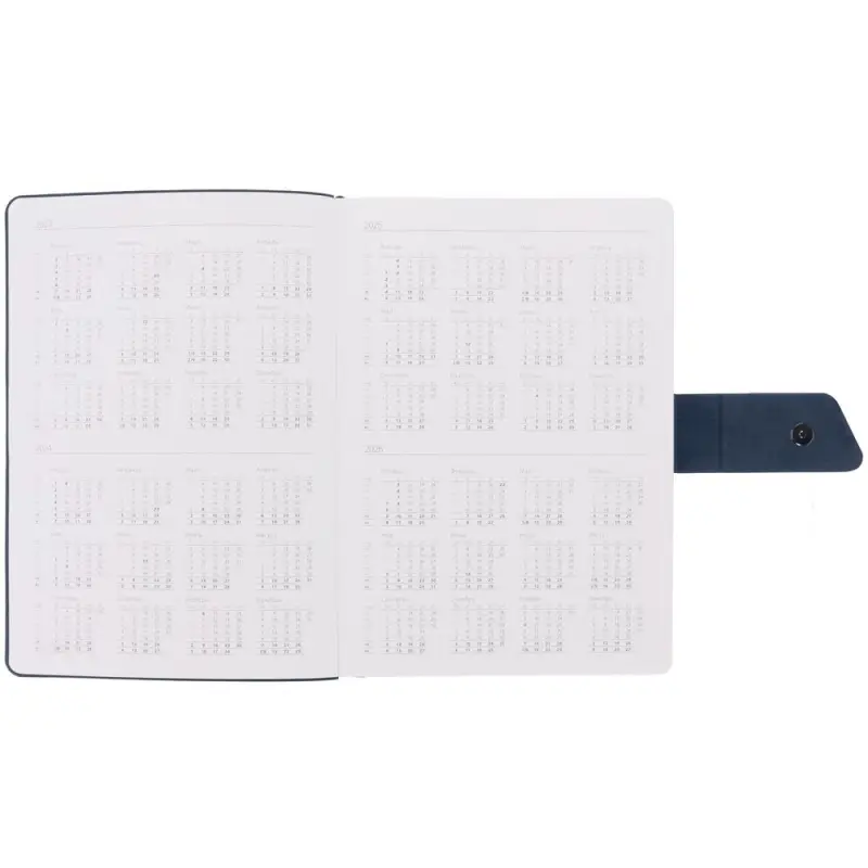 Ежедневник Boom, недатированный, черный с синим