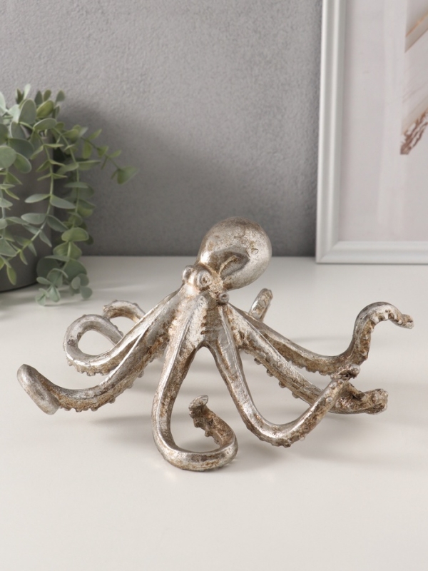 Сувенир полистоун "Осьминог" 20,5х11,5х22,5 см