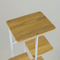 Подставка для цветов Greengo, 6 полок, 36 &times; 23 &times; 106 см, напольная, каркас металл, полки МДФ, белая