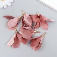 Декор для творчества текстиль "Бутон, цвет пыльной розы" набор 6 шт 6 см Декор для творчества текстиль "Бутон, цвет пыльной розы" набор 6 шт 6 см