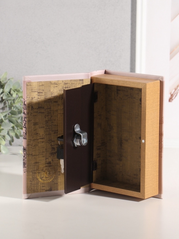 Сейф-книга дерево кожзам "Илья Ильф. Евгений Петров. 12 стульев" тиснение 21х13х5 см