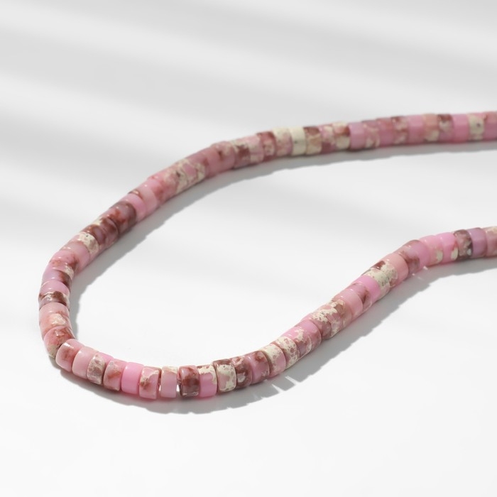 Бусины на нити диск 0,2&times;0,5 см &laquo;Родонит&raquo;, 38 см