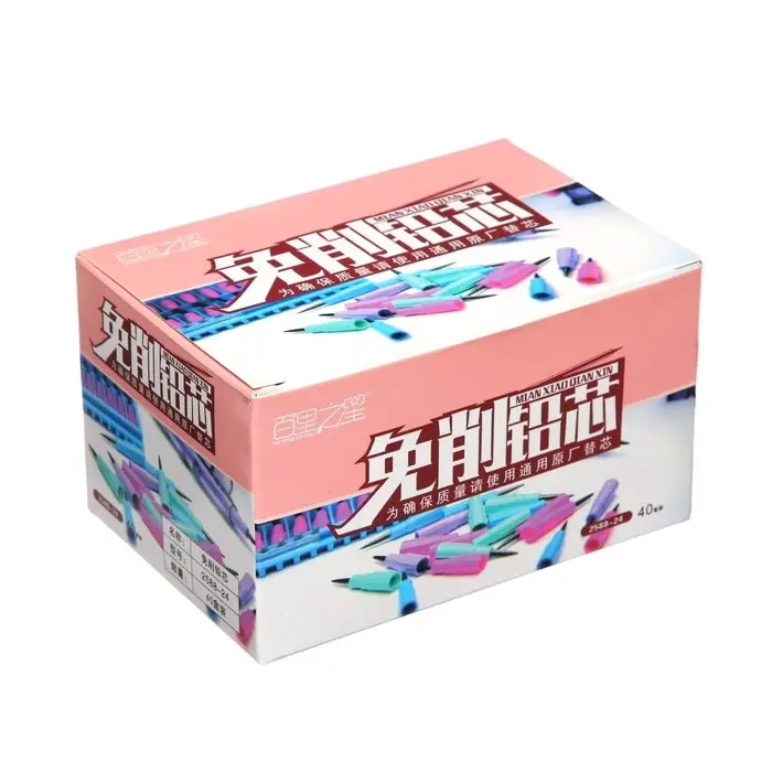 Набор грифелей для секицонных карандашей, 24 штуки в пластиковой коробочке, МИКС