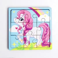 Пазл «Пони с радугой», 9 деталей Пазл «Пони с радугой», 9 деталей