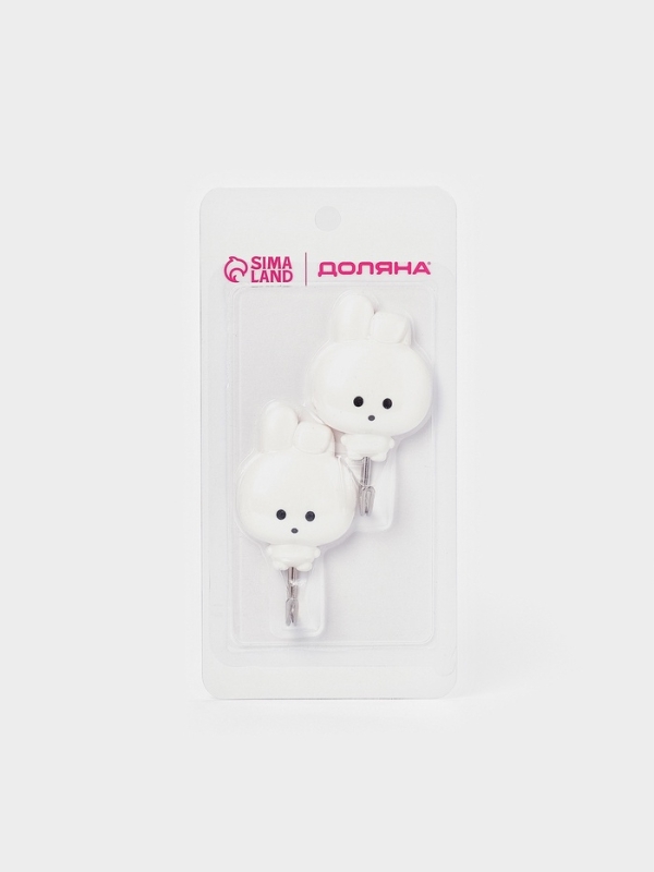 Набор самоклеящихся крючков"funny hook", 2 шт