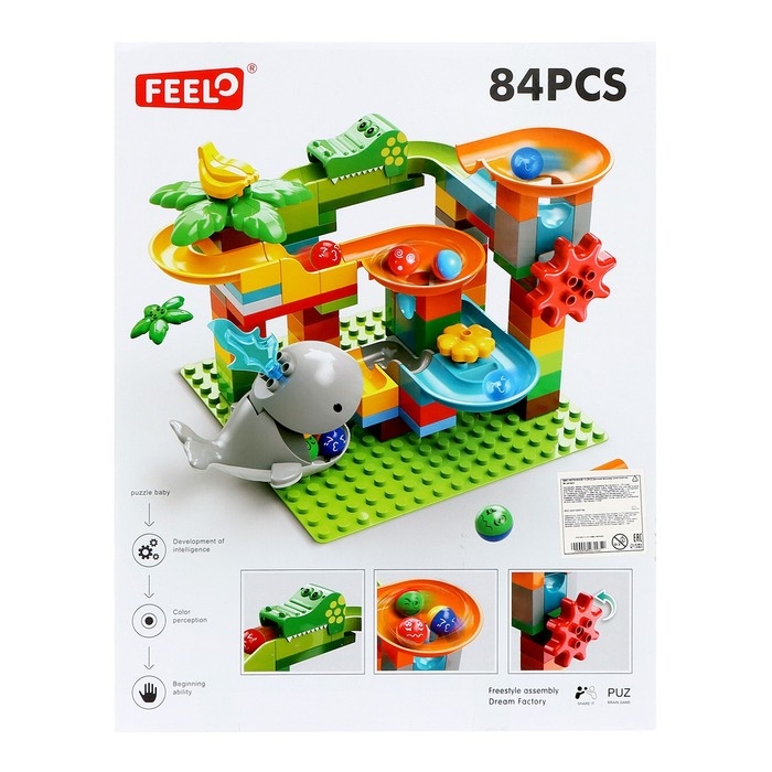 Конструктор Шарики &laquo;Кит-горка&raquo;, 84 детали