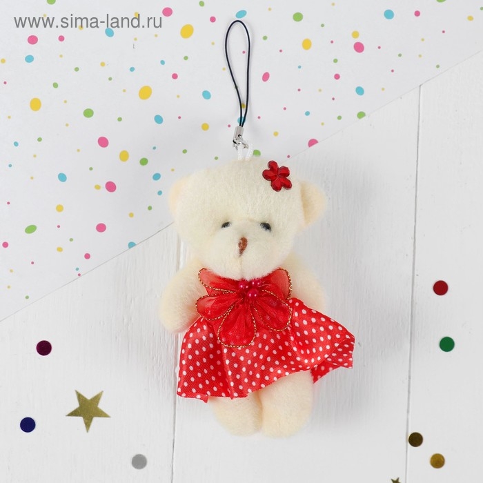 Подвеска &laquo;Мишка в юбочке с цветком&raquo;, цвета МИКС