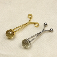 Зажим для платка &laquo;Хрусталь&raquo; шарик, цвет МИКС (неделимая фасовка 12 шт., цена за шт.)