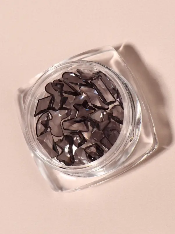 Фигурки для декора, объёмные, фиолетовые, полупрозрачные