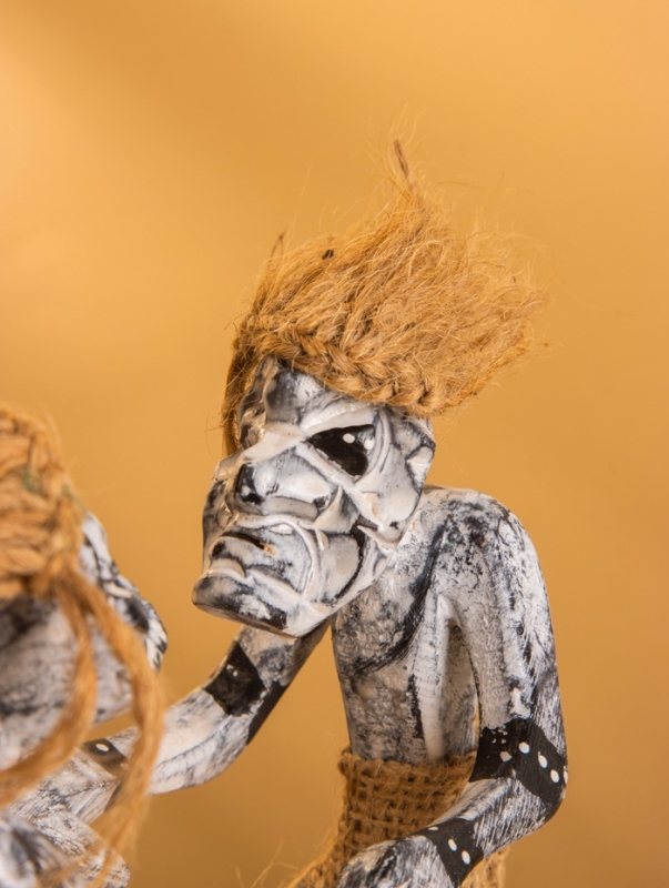 Сувенир &laquo;Аборигены танцоры&raquo;, 17&times;7.5&times;21 см, дерево