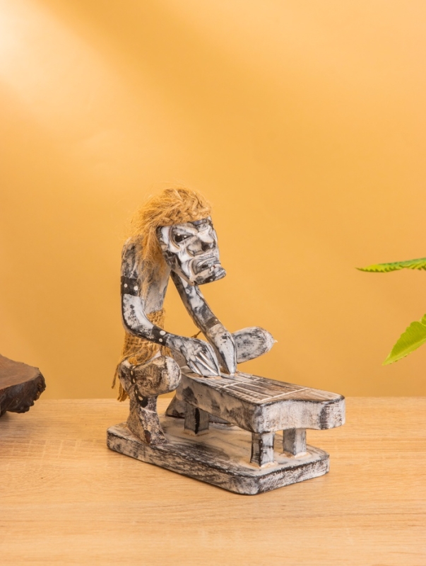 Сувенир &laquo;Абориген музыкант&raquo;, 14&times;8&times;16 см, дерево