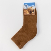 Носки женские из монгольской шерсти, цвет рыжий, размер 25 (37-39)