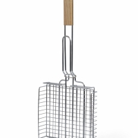 Решетка гриль, хромированная сталь, 57 х 22 х 22 см, глубина 5 см