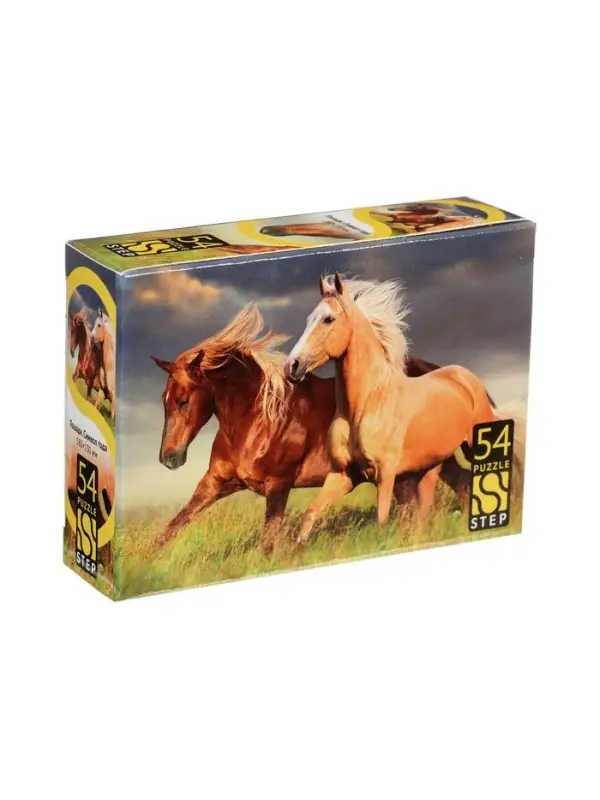 Пазл 54 эл. "Лошади. Символ года" МИКС